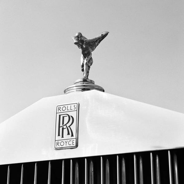 Vintage & Retro Photography: 1960s Close-Up Rolls Royce Hood Or Bonnet Ornament Spirit Of Ecstasy by Panoramic Images
