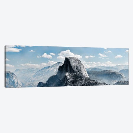 Scenic View Of Rock Formations, Half Dome, Yosemite Valley, Yosemite National Park, CA, USA Canvas Print #PIM15318} by Panoramic Images Canvas Wall Art