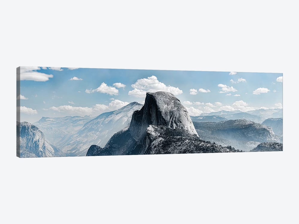 Scenic View Of Rock Formations, Half Dome, Yosemite Valley, Yosemite National Park, CA, USA by Panoramic Images 1-piece Art Print