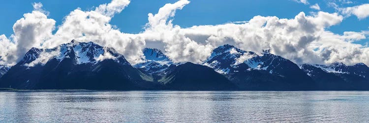 Scenic View Of Mountain Range, Resurrection Bay, Kenai Peninsula, Seward, AK, USA