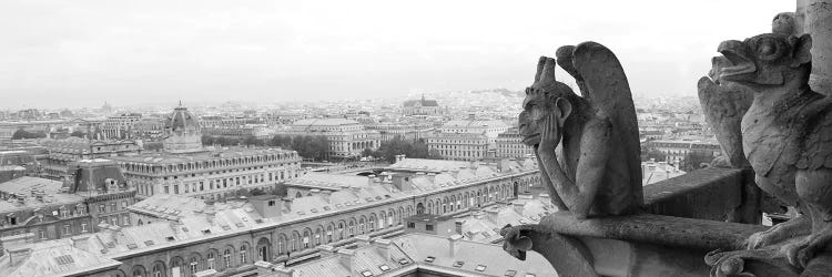 Gargoyle Statue At A Cathedral, Notre Dame, Paris, Ile-De-France, France