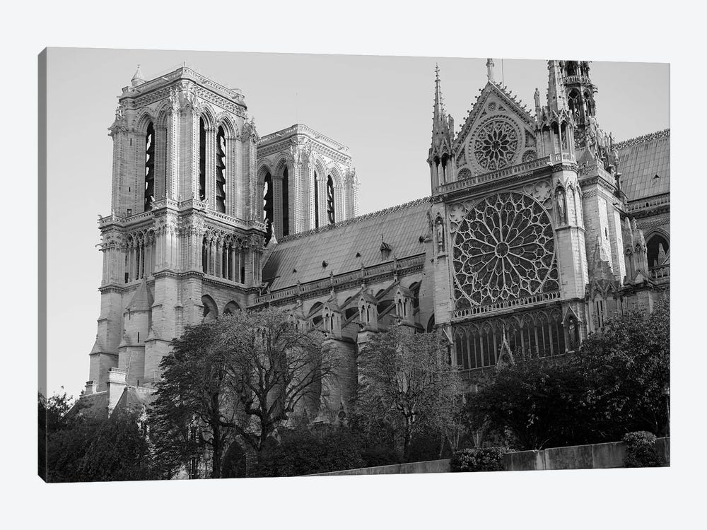 Low Angle View Of A Cathedral, Notre Dame, Paris, Ile-De-France, France by Panoramic Images 1-piece Canvas Art Print
