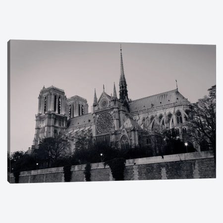 Low Angle View Of A Cathedral, Notre Dame, Paris, Ile-De-France, France Canvas Print #PIM15332} by Panoramic Images Canvas Art