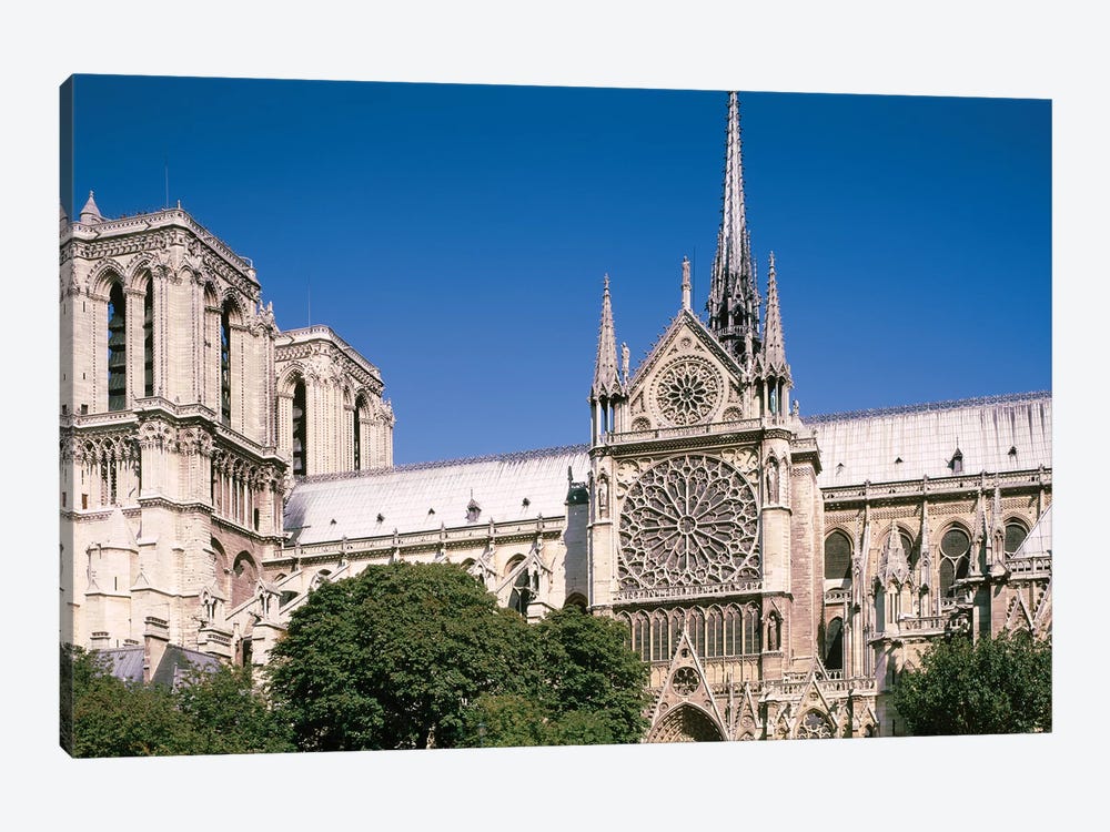 Low Angle View Of The Notre Dame, Paris, Ile-De-France, France by Panoramic Images 1-piece Canvas Artwork