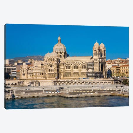 Notre Dame De La Garde, Marseille, Provence, France On The Mediterranean Sea Canvas Print #PIM15335} by Panoramic Images Canvas Print
