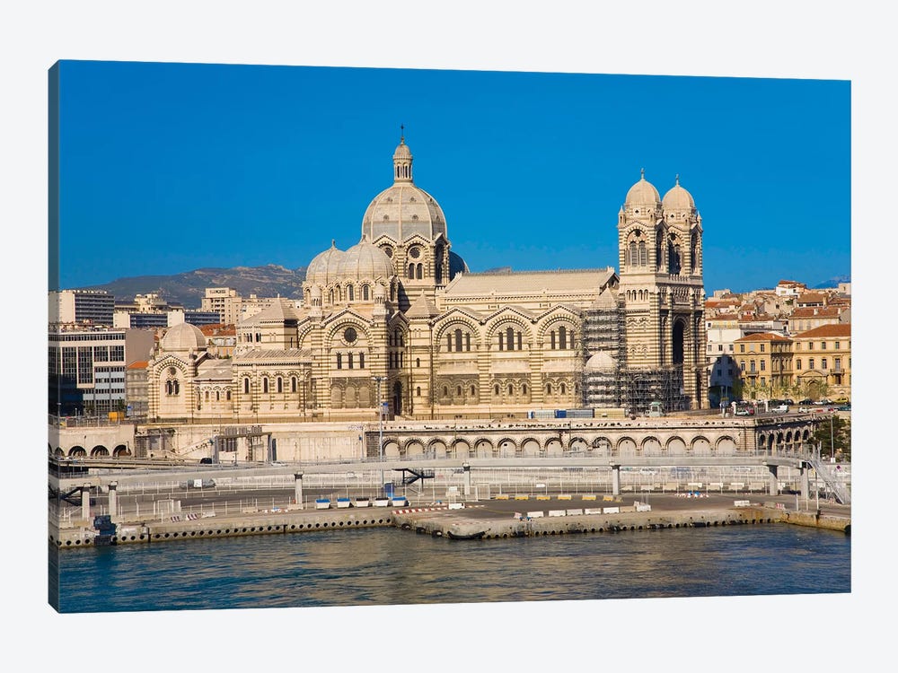 Notre Dame De La Garde, Marseille, Provence, France On The Mediterranean Sea by Panoramic Images 1-piece Canvas Art