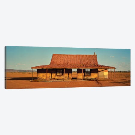 Abandoned house on desert, Silverston, New South Wales, Australia Canvas Print #PIM15341} by Panoramic Images Art Print