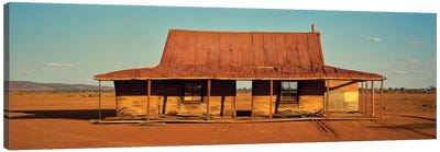 Abandoned house on desert, Silverston, New South Wales, Australia Canvas Art Print - Australia Art