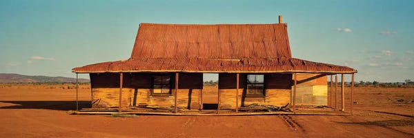 Australia: Abandoned house on desert, Silverston, New South Wales, Australia by Panoramic Images