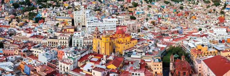 Aerial view of Cathedral Basilica of Our Lady of Light, Guanajuato, Mexico