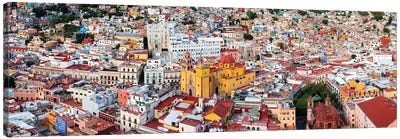 Aerial view of Cathedral Basilica of Our Lady of Light, Guanajuato, Mexico Canvas Art Print