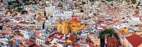Guanajuato: Aerial view of Cathedral Basilica of Our Lady of Light, Guanajuato, Mexico by Panoramic Images