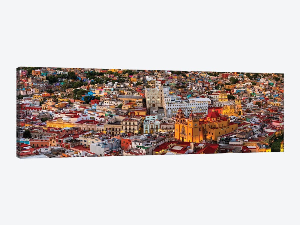 Aerial view of colorful city, Guanajuato, Mexico by Panoramic Images 1-piece Canvas Artwork