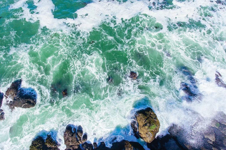 Aerial view of the beach, Newport, Lincoln County, Oregon, USA