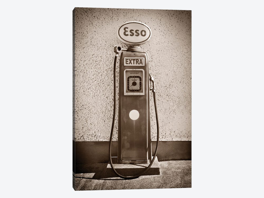 An Esso Petrol Pump from the first half of the 20th Century, Ireland by Panoramic Images 1-piece Canvas Art Print