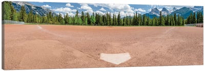 Baseball field, Baseball Diamond, Alberta, Canada Canvas Art Print