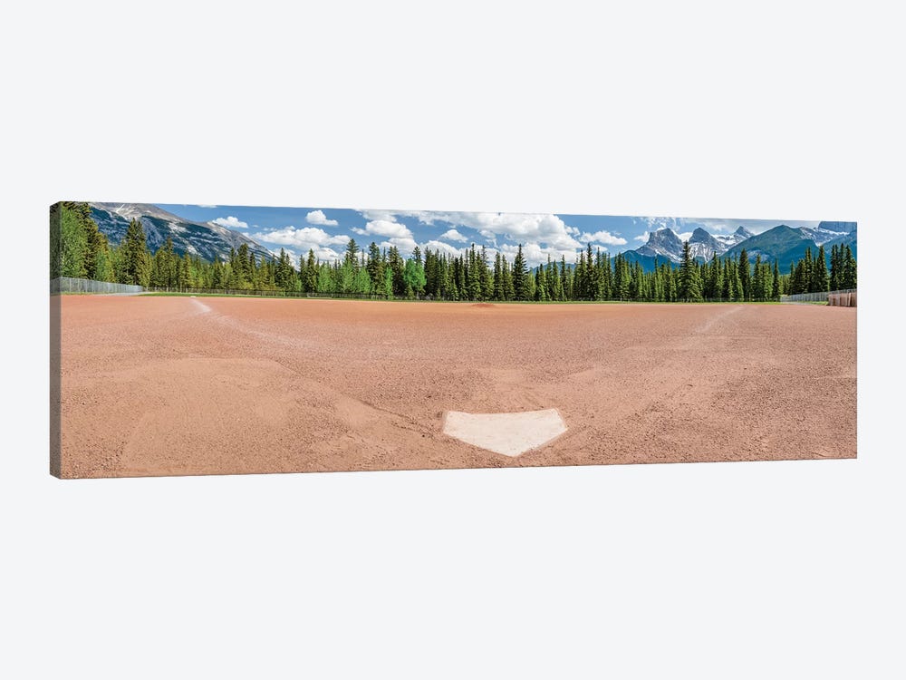 Baseball field, Baseball Diamond, Alberta, Canada by Panoramic Images 1-piece Canvas Print