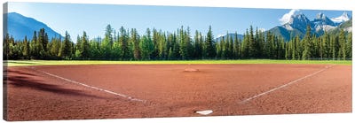 Baseball field, Baseball Diamond, Alberta, Canada Canvas Art Print - Canada Art