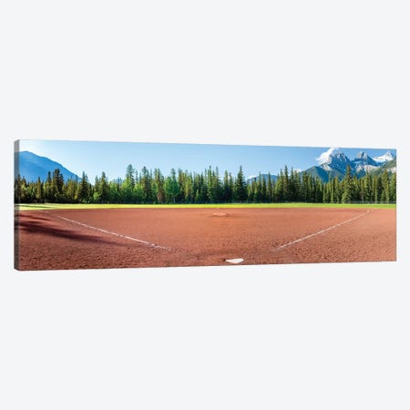 Baseball field, Baseball Diamond, Alberta, Canada Canvas Print #PIM15371} by Panoramic Images Canvas Artwork