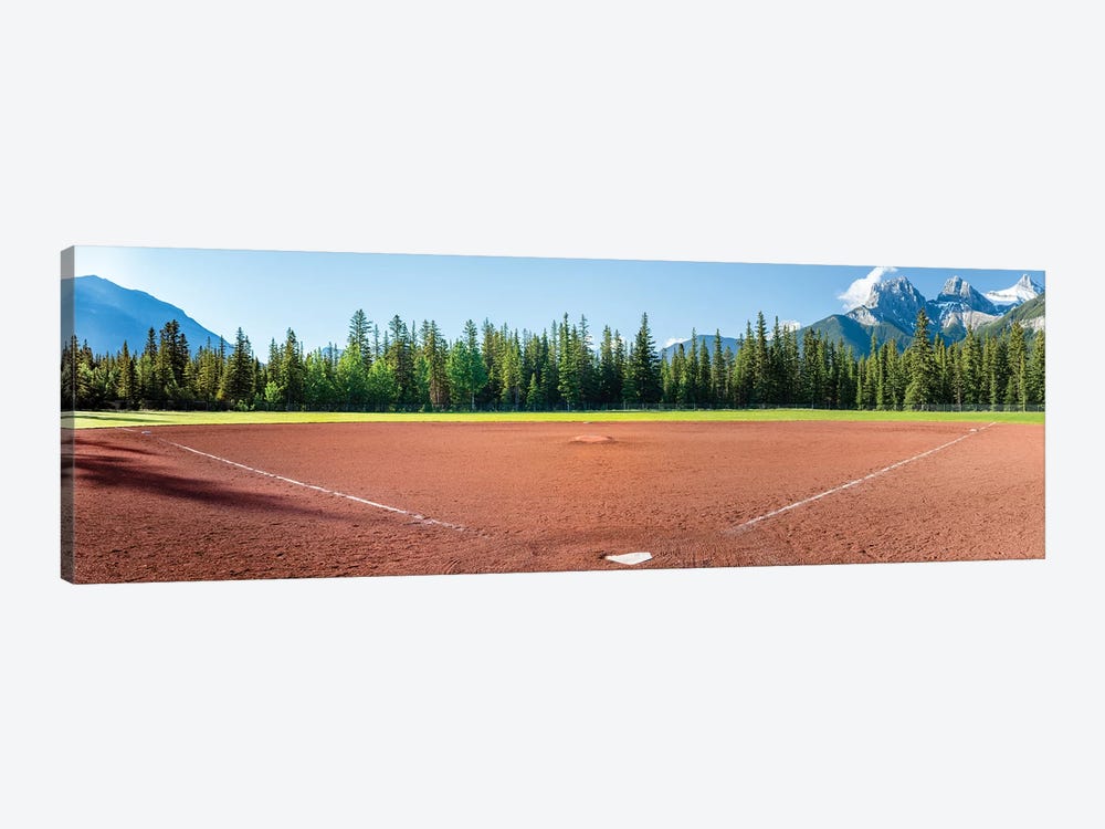 Baseball field, Baseball Diamond, Alberta, Canada by Panoramic Images 1-piece Canvas Art