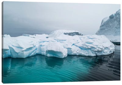 Below surface portion of iceberg, Southern Ocean, Antarctic Peninsula, Antarctica Canvas Art Print - Antarctica Art