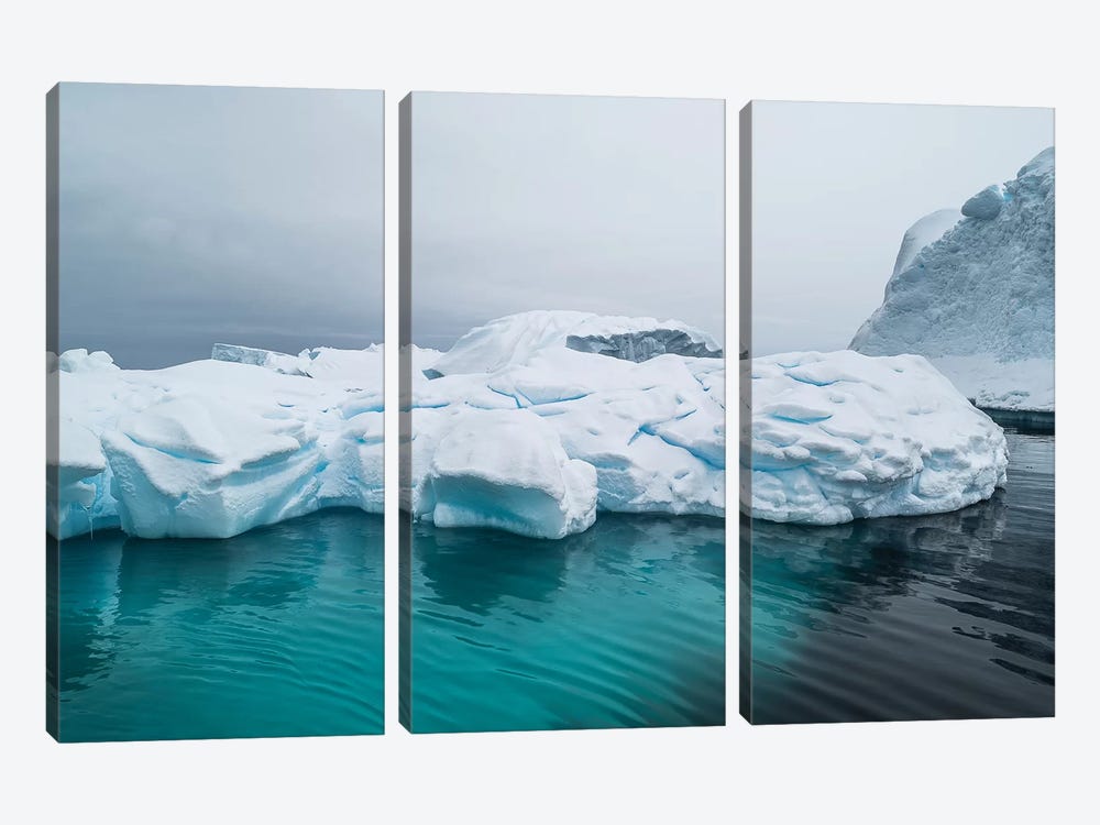 Below surface portion of iceberg, Southern Ocean, Antarctic Peninsula, Antarctica by Panoramic Images 3-piece Canvas Art Print