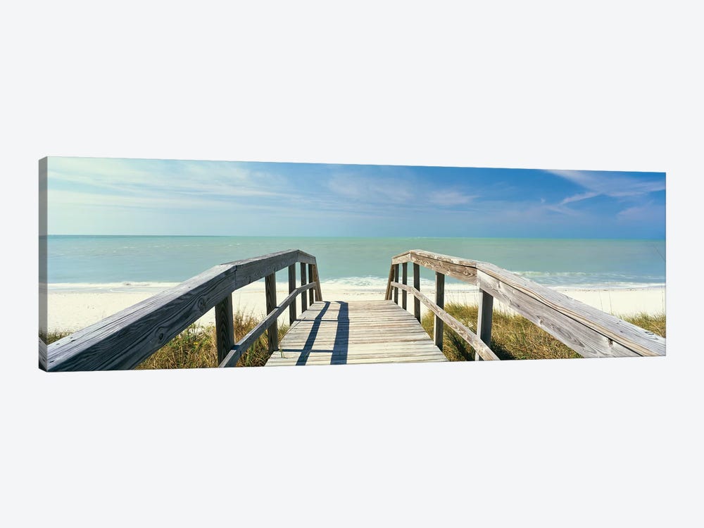 Boardwalk on the beach, Gasparilla Island, Florida, USA by Panoramic Images 1-piece Canvas Print