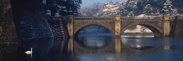 Bridges: Bridge Nijubashi Tokyo Japan by Panoramic Images
