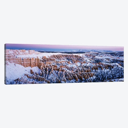 Canyon covered with snow, Bryce Point, Bryce Canyon National Park, Utah, USA Canvas Print #PIM15399} by Panoramic Images Canvas Wall Art
