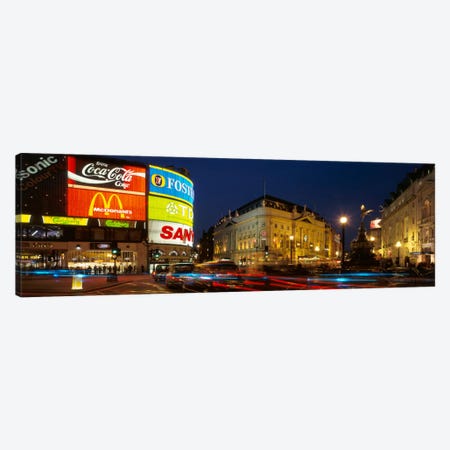 Piccadilly Circus, City Of Westminster, London, England, United Kingdom Canvas Print #PIM153} by Panoramic Images Canvas Wall Art