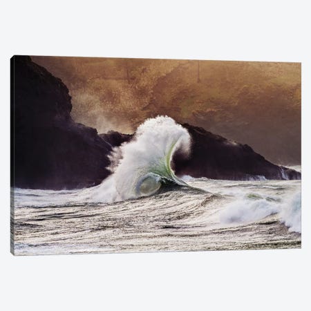 Cape Disappointment near the mouth of the Columbia River, Washington State Canvas Print #PIM15400} by Panoramic Images Canvas Artwork