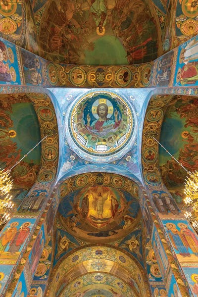 Saint Petersburg, Russia: Ceiling of the Church of the Savior on Blood, Saint Petersburg, Russia by Panoramic Images