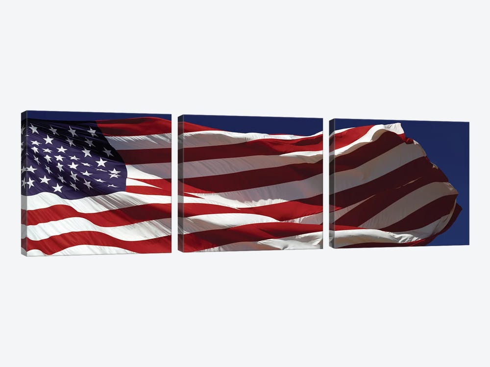 Close-up of an American flag, USA by Panoramic Images 3-piece Canvas Wall Art
