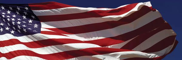 American Flags: Close-up of an American flag, USA by Panoramic Images
