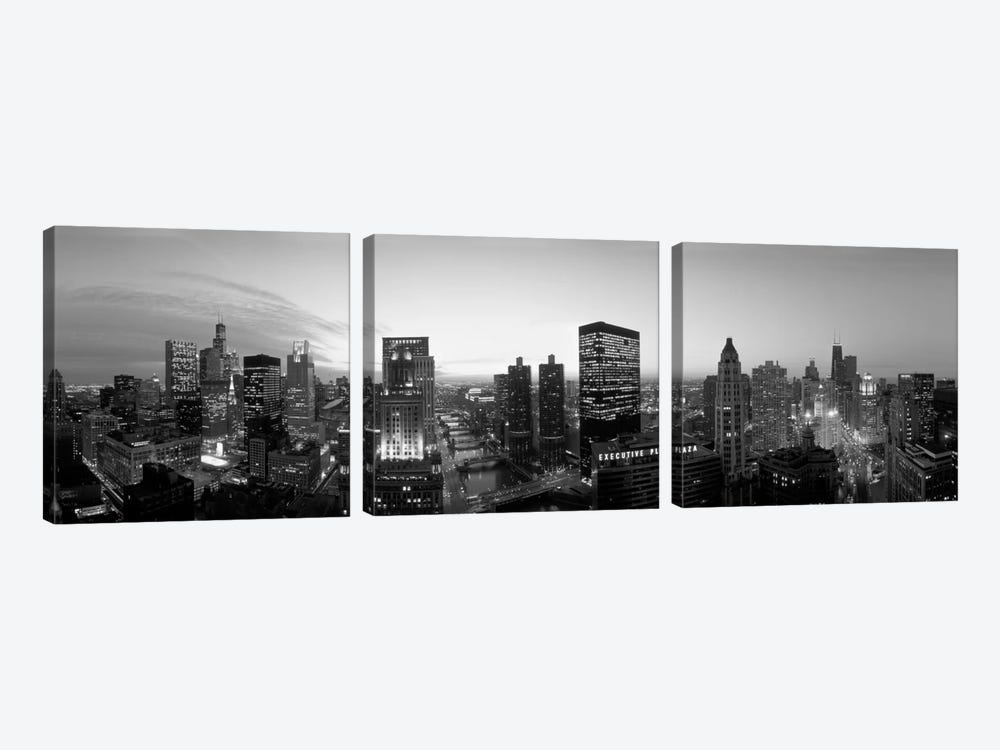  Chicago, Illinois, USA by Panoramic Images 3-piece Canvas Wall Art