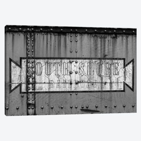 Close-up of freight railroad car, South Shore Line, Chicago, Cook County, Illinois, USA Canvas Print #PIM15435} by Panoramic Images Canvas Wall Art
