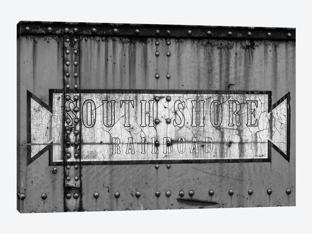 Close-up of freight railroad car, South Shore Line, Chicago, Cook County, Illinois, USA by Panoramic Images 1-piece Art Print