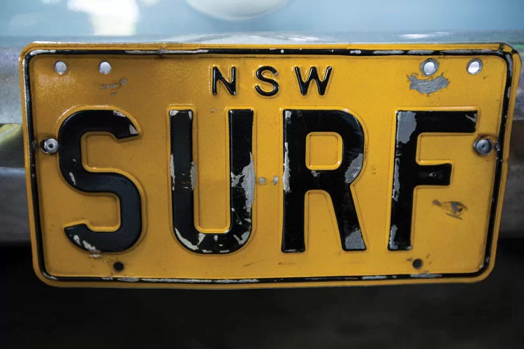 Close-up of License Plate, Australia