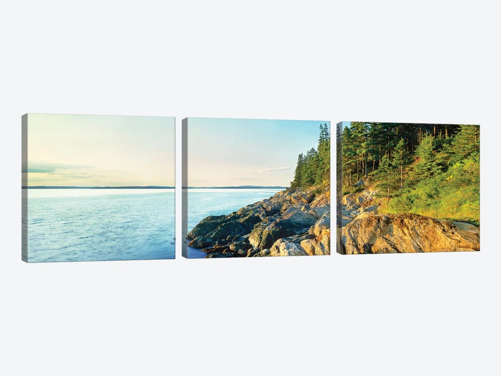 Coastline, Acadia National Park, Maine, USA by Panoramic Images 3-piece Canvas Art