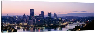 USA, Pennsylvania, Pittsburgh, Monongahela River Canvas Art Print - Pittsburgh Skylines