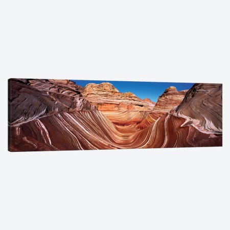 Eroded cliffs, Vermillion Cliffs, Vermilion Cliffs National Monument, Arizona, USA Canvas Print #PIM15473} by Panoramic Images Canvas Print