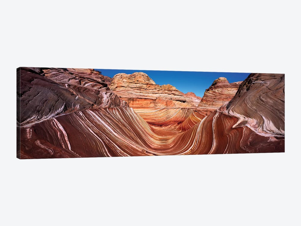 Eroded cliffs, Vermillion Cliffs, Vermilion Cliffs National Monument, Arizona, USA by Panoramic Images 1-piece Canvas Print