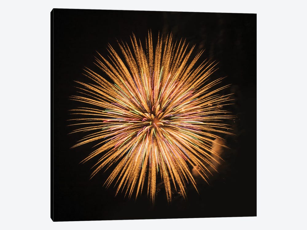 Fireworks display, Puget Sound, Washington State, USA by Panoramic Images 1-piece Canvas Art Print
