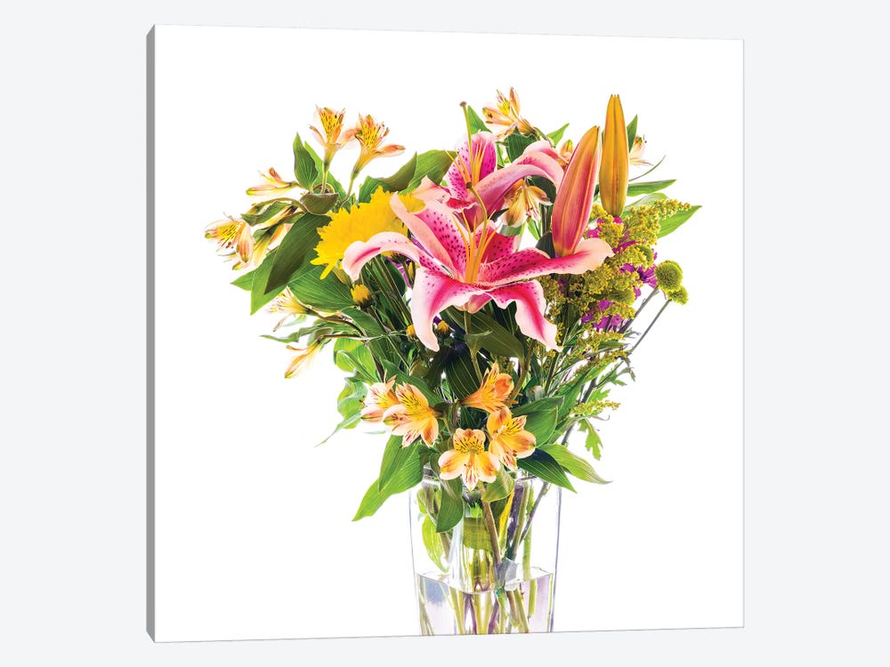 Flowers in a vase by Panoramic Images 1-piece Canvas Wall Art