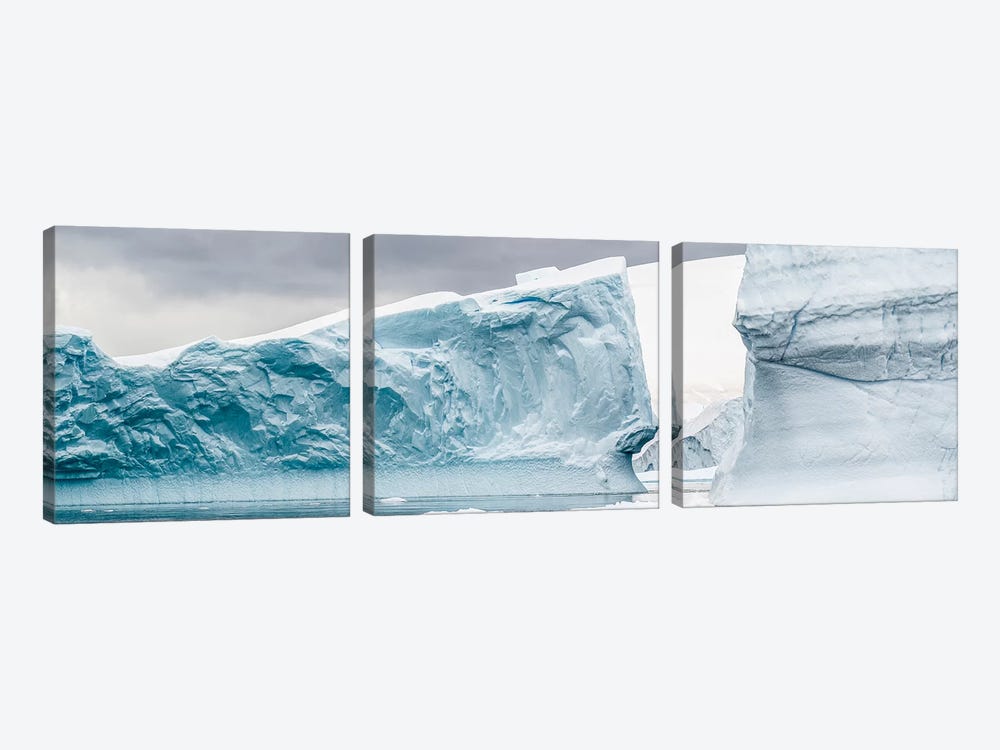 Glacier in the Southern Ocean, Antarctic Peninsula, Antarctica by Panoramic Images 3-piece Art Print