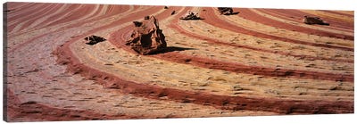 High angle view of rock formations, Vermillion Cliffs, Vermilion Cliffs National Monument, Arizona, USA Canvas Art Print - Valley Art