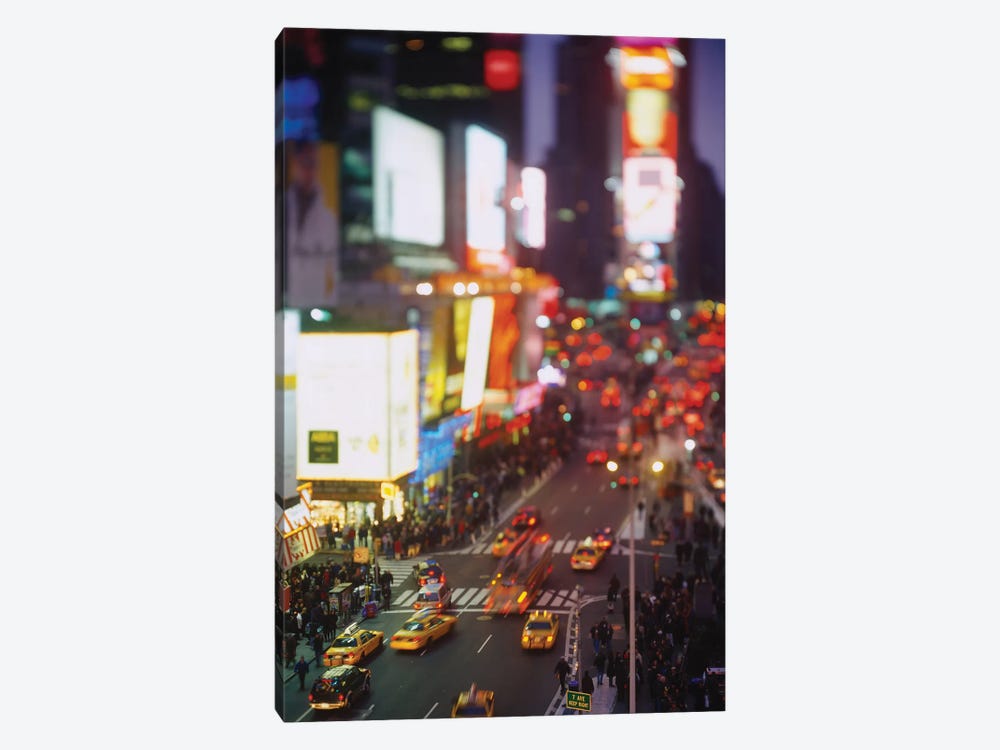 High angle view of traffic on a road in a city, Times Square, Manhattan, New York City, New York State, USA by Panoramic Images 1-piece Art Print