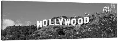 Hollywood Sign At Hollywood Hills, Los Angeles, California, USA Canvas Art Print - Panoramic Photography