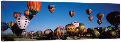 Hot air balloons floating in sky, Albuquerque International Balloon Fiesta, Albuquerque, Bernalillo County, New Mexico, USA Canvas Art Print - Albuquerque Art