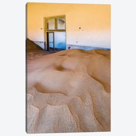 House interior devastated by sand, Kolmanskop, Namib desert, Luderitz, Namibia, Africa Canvas Print #PIM15518} by Panoramic Images Canvas Art